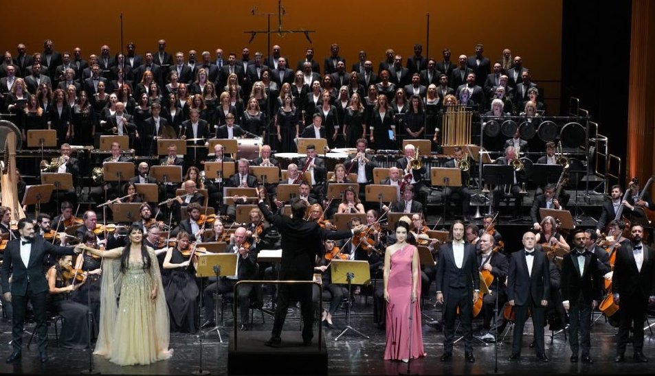 Anna Netrebko y Yusif Eyvazof en el Teatro Real