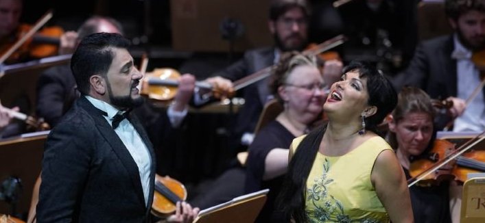 Anna Netrebko y Yusif Eyvazof en el Teatro Real