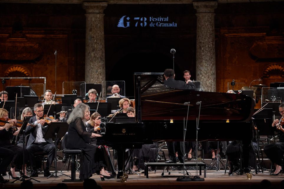 Martha Argerich, Charles Dutoit y la Orchestre de la Suisse Romande en el Festival de Granda